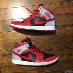 Fire red Jordan 1